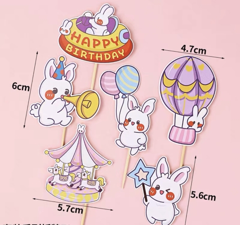 Combo 2 set giấy thỏ tím HPBD.