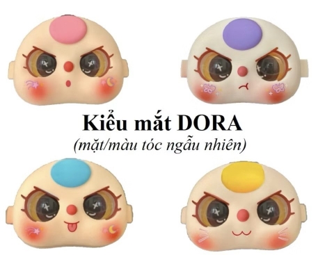 Mặt BABY THREE 100% kt 8x6x2cm - mắt dora (mặt ngẫu nhiên) -chiếc.