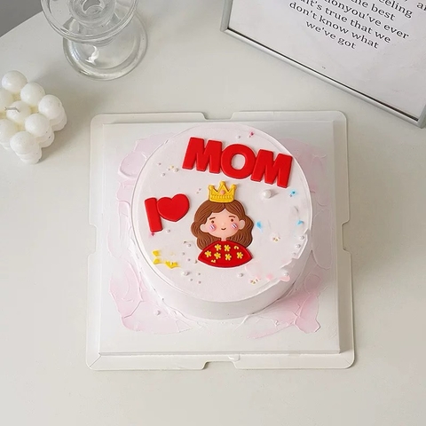 Set chữ nhựa dẻo - I 🧡 MOM (ĐỎ).