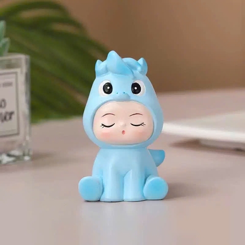 Tượng sứ -bé Ngựa xanh.