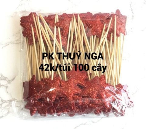 CAM-Túi 50 cây sao nhũ-đỏ.