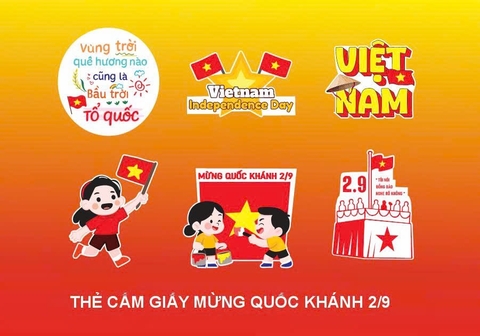 Set giấy chủ đề 2.9- mừng quốc khánh.