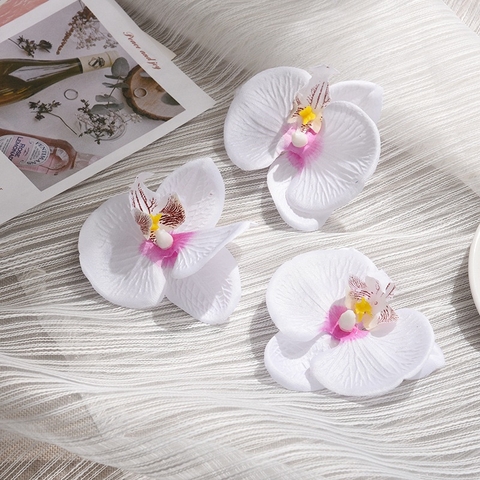 Hoa lan hồ điệp-TRẮNG  (kt 8cm).