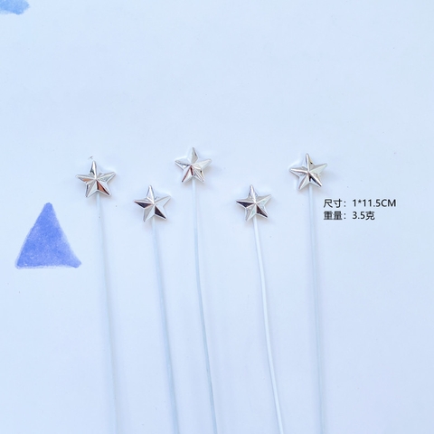 CAM-Set 5 sao sắt (màu bạc).