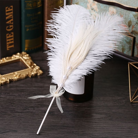 Lông ngọc trai trắng  (SIZE NHỎ- kích thước 17cm).