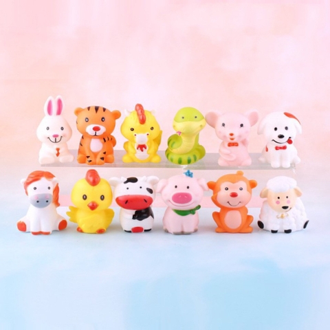 Set tượng nhựa  12 con giáp.