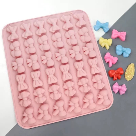 Khuôn silicon - 36 nơ mix mẫu.