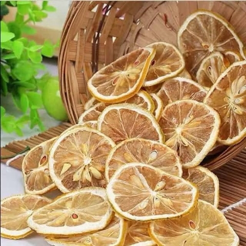 Gói 500 gam chanh sấy khô (MÀU NHẠT) -CÓ HẠT.