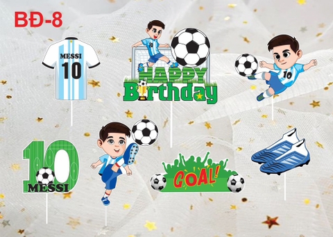 Set giấy bóng đá HD - cấu thủ áo xanh dương (số 10 MESSI).
