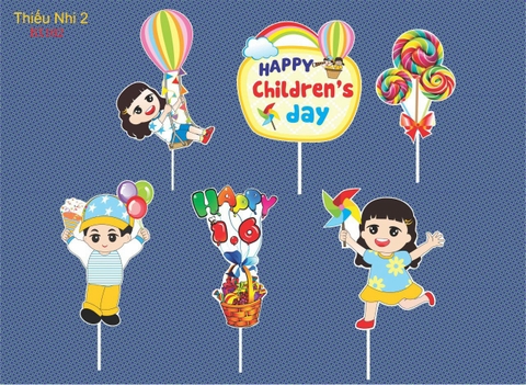 10 Set giấy HD (1.6)-bé chơi xích đu và cây cắm kẹo mút.
