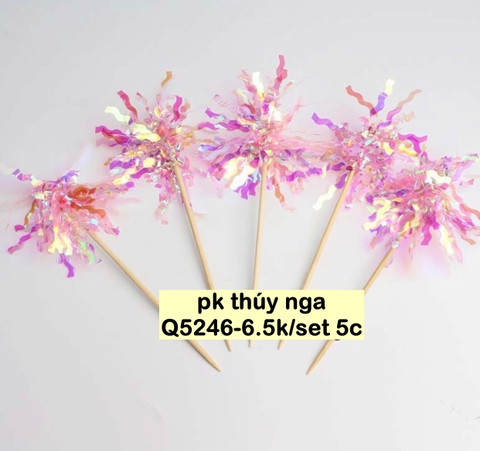 CAM-Set 5 cây tua rua-MÀU HỒNG.