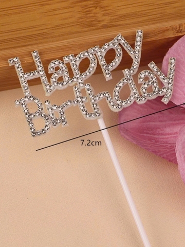 Chữ HPBD gắn hạt.
