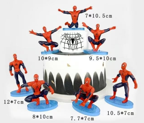 Bộ người nhện 7 món - loại nhẹ  (size to).
