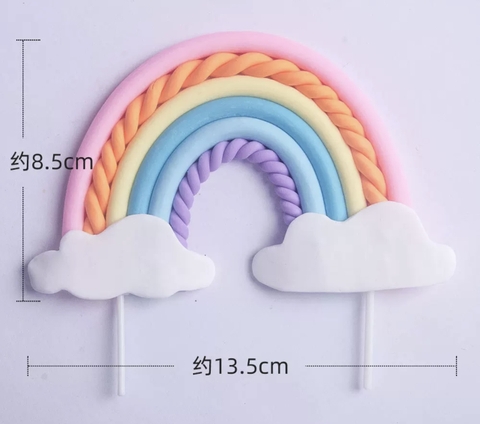 Cầu vồng silicon hai đầu mây (size TO).