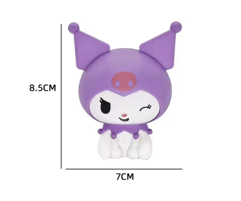 Tượng mèo KUROMI nhựa (TÍM NHẠT).