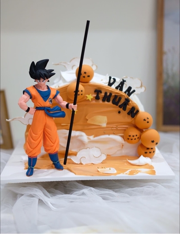 Tượng songoku nhựa đặc.