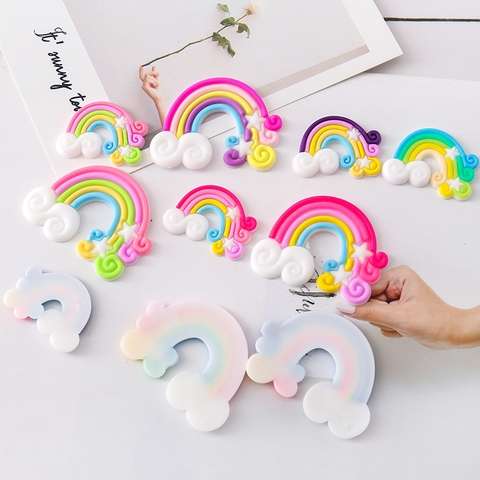 Set 10 cầu vồng dẻo loại 1 mặt sắc màu size TO 3.5cm.