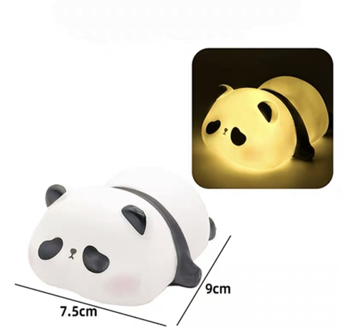 Tượng Gấu trúc nằm có đèn.