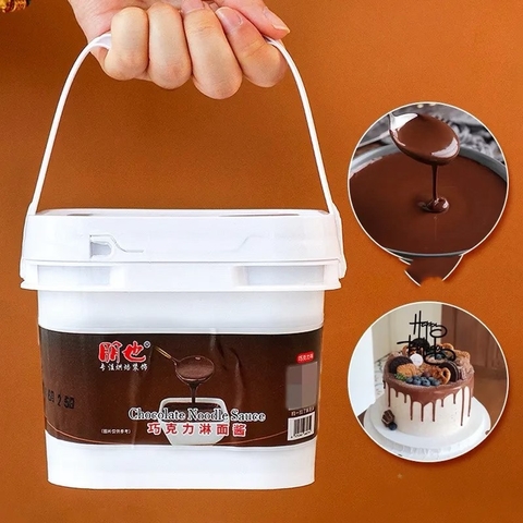 Paste socola phủ mặt bánh không cần làm nóng (hũ 1kg)-vị socola.