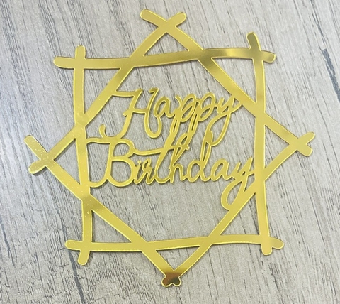 Set 10 mica HPBD lục giác M8-VÀNG.
