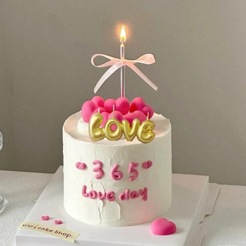 Vỉ nến LOVE-VÀNG.