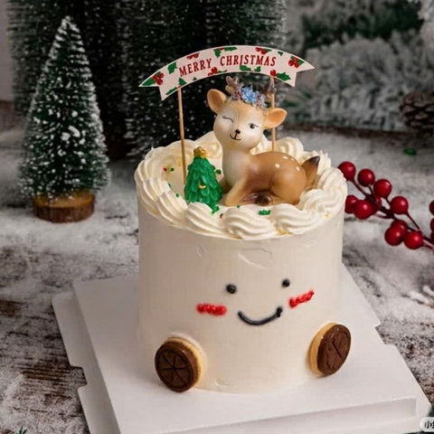 Tượng nhựa - hươu nháy mắt (noel).