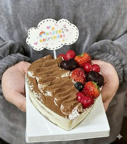 Set 60 thẻ giấy HPBD -  hinh mây mix sắc màu (mẫu mới).