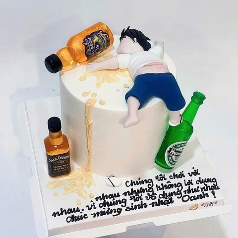 Tượng silicon-người đàn ông say rượu.