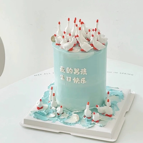 Set 10 vịt nhựa.