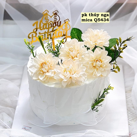 Set 10 mica HPBD gắn túi tiền.