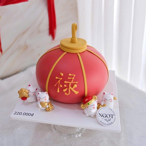 Set 4 mèo thần tài nhựa cứng