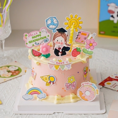 Combo 2 set giấy cử nhân (tốt nghiệp)- mẫu BÉ GÁI cử nhân 9858.