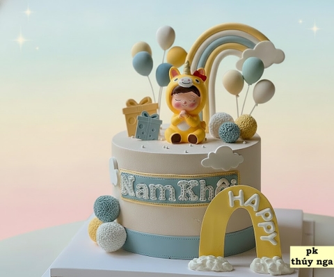 Tượng nhựa mềm -Bé NGỰA màu vàng.