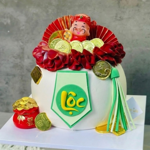 Set đất nặn-CHỮ LỘC và dây (màu XANH VÀNG).