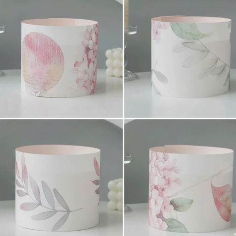 10 thành bánh giấy kt 12x55cm -hoạ tiết BÔNG HOA.