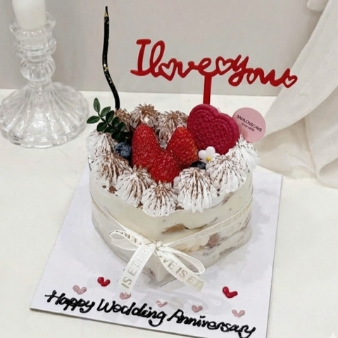 Set 10 mica I love you-MÀU ĐỎ.