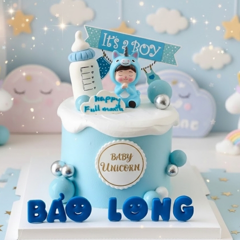 Tượng nhựa mềm -Bé NGỰA màu xanh dương.