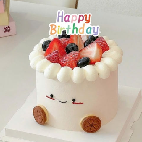 Set 40 chữ HPBD giấy sắc màu mix 2 mẫu.