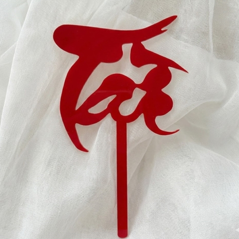 Set 10 mica chữ TÀI -ĐỎ.