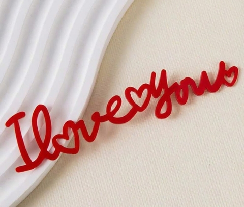 Set 10 mica I love you-MÀU ĐỎ.