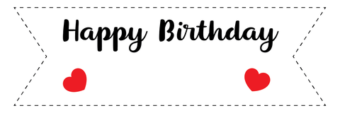 Set 60 bảng giấy-chữ tiếng anh Happy birthday (bao gồm que cắm).