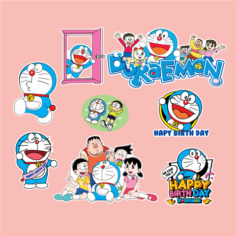Combo 2 set giấy-doremon, những người bạn và cánh cửa thần kỳ9072.