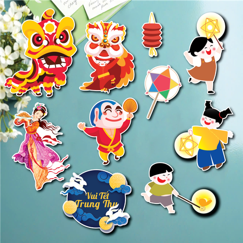 Combo 2 set giấy trung thu -MẪU 15.