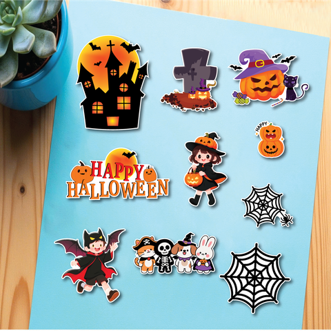Combo 2 set giấy chủ đề  Halloween - Q10471.