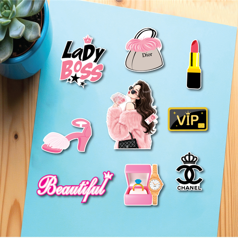 10 set giấy -quý bà lady boss và thẻ ngân hàng (SX).