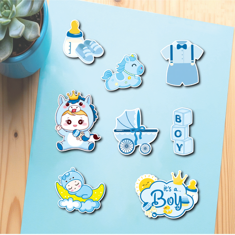 10 set giấy em bé Ngựa xe nôi -XANH (SX).