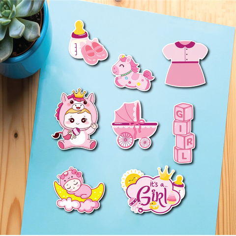 10 set giấy em bé Ngựa xe nôi -HỒNG (SX).