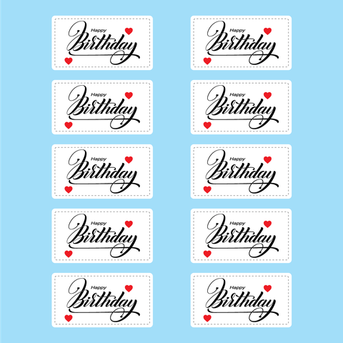 Set 60 bảng giấy HPBD hình chữ nhật- MÀU TRẮNG.