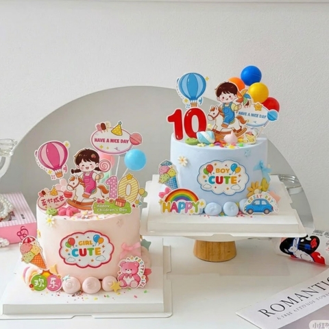 Combo 5 set giấy SX - bé TRAI cưỡi ngựa và điểm 10.