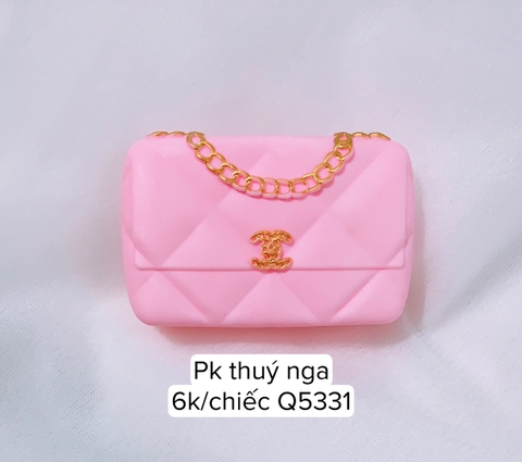Túi Chanel - hồng (nhựa).